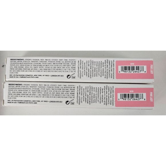 2 Pack Buxom Full-On Plumping Lip Cream Pink Lady Hydrating Gloss Peptides Vit E - Picture 9 of 13